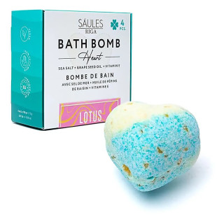 Bombe de bain coeur Lotus | Pieralune