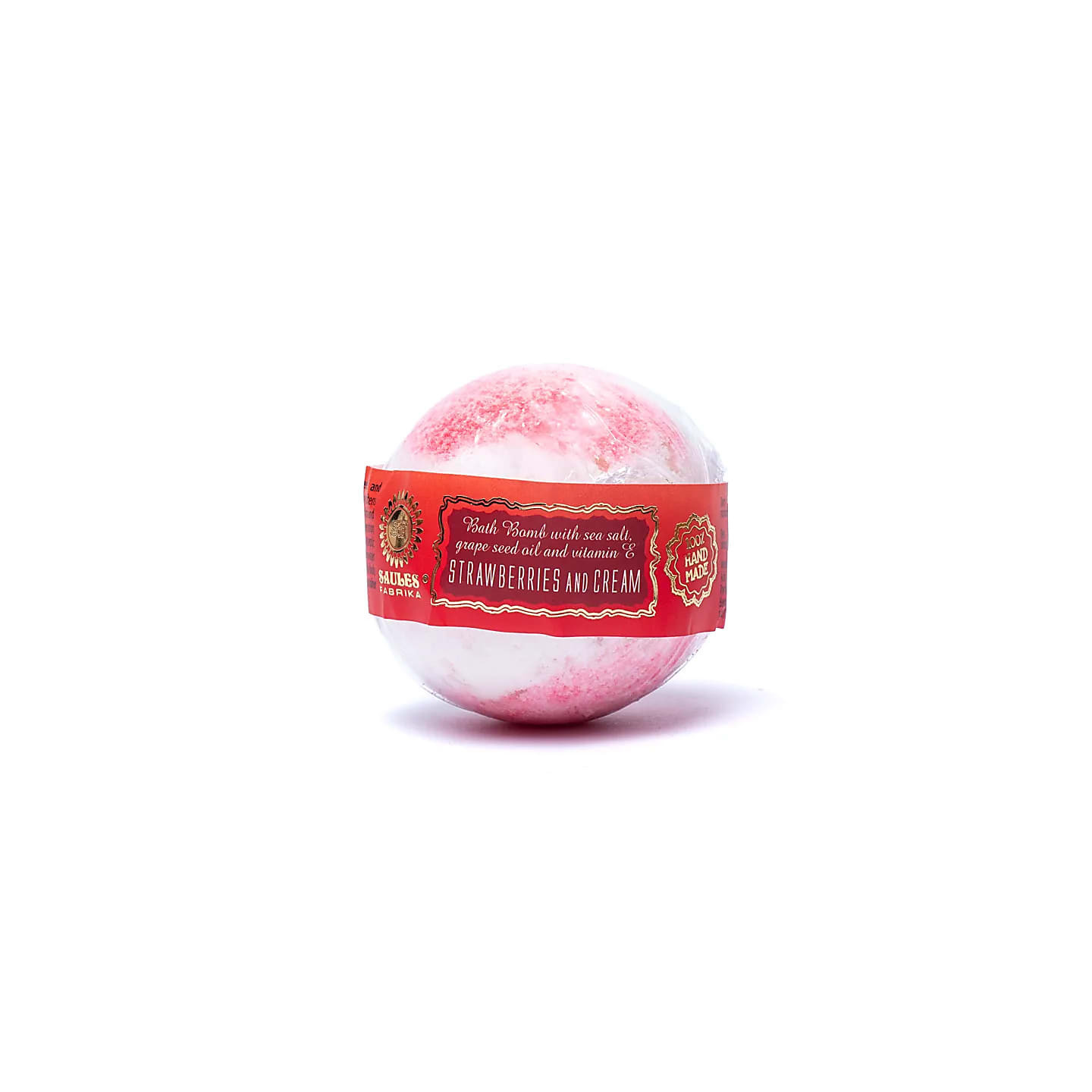 Bombe de bain fraises et crème | Pieralune