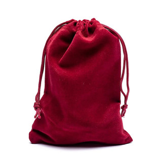 Sac cadeau velours bordeaux S | Pieralune