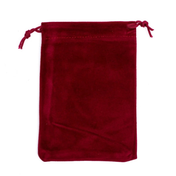 Sac cadeau velours bordeaux S | Pieralune