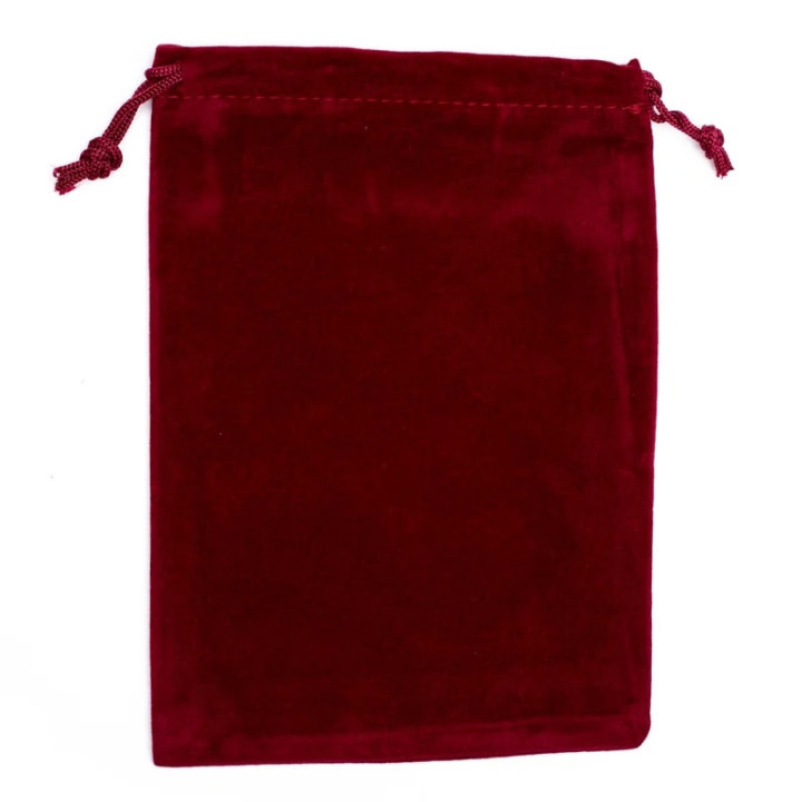 Sac cadeau velours bordeaux M | Pieralune
