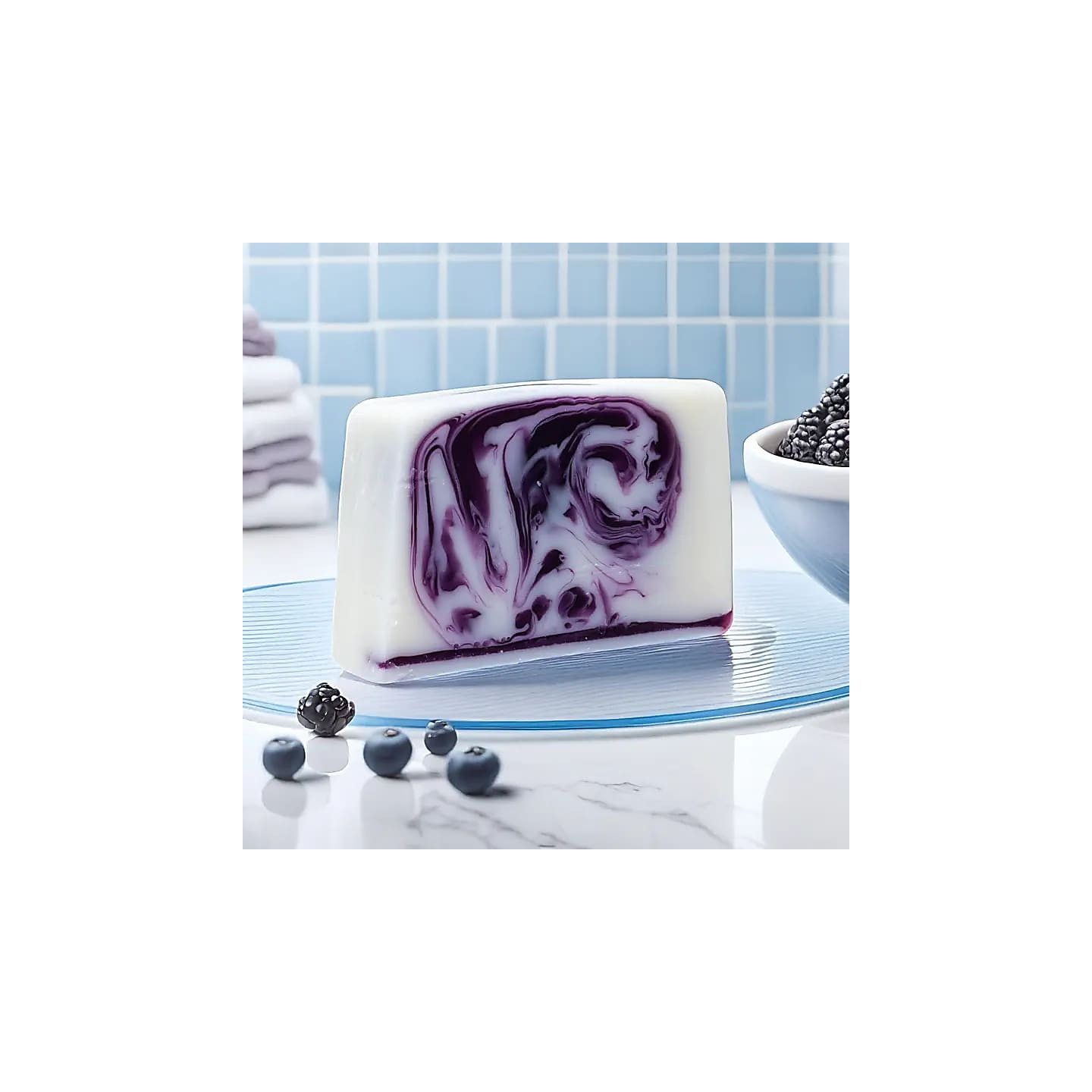 Savon artisanal naturel myrtilles mûres | Pieralune