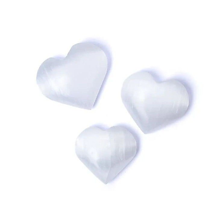 Pierre des soucis en sélénite blanche | Pieralune