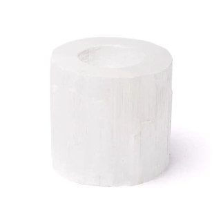 Bougeoir rond en sélénite | Pieralune