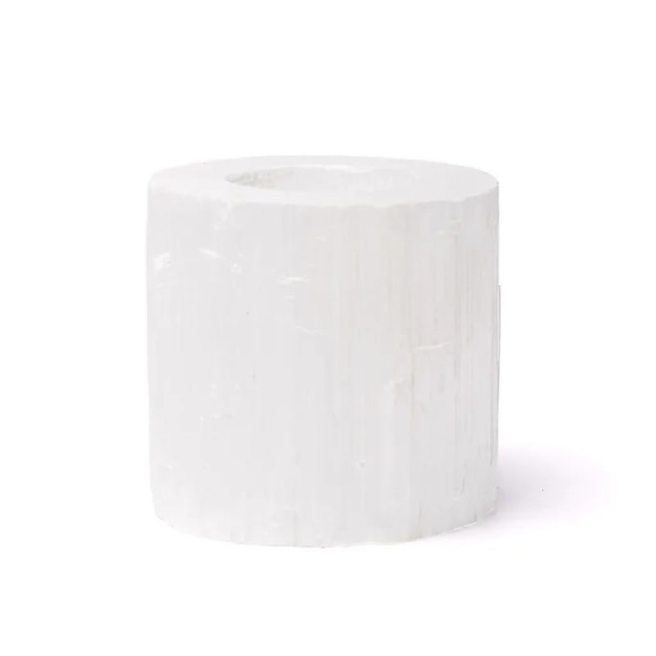 Bougeoir rond en sélénite | Pieralune