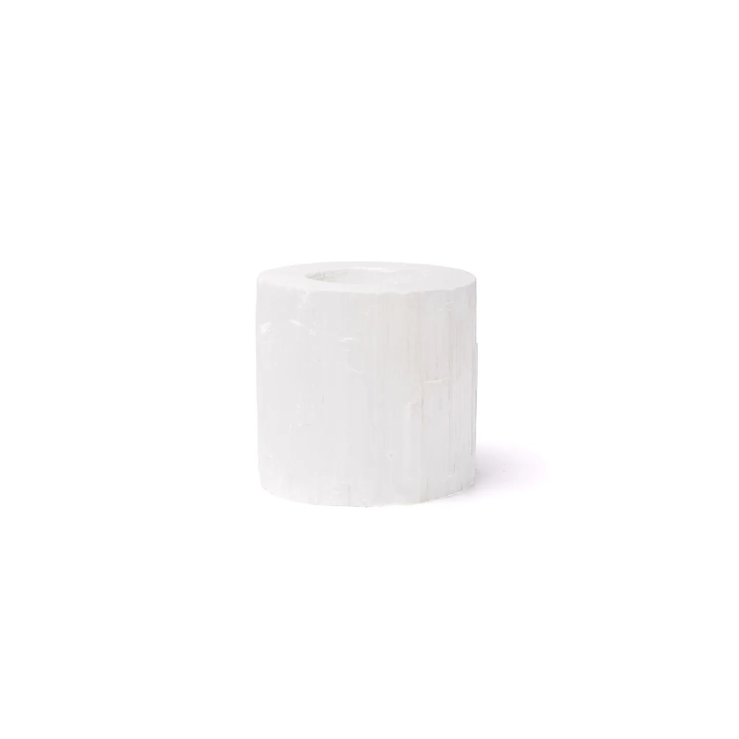 Bougeoir rond en sélénite | Pieralune