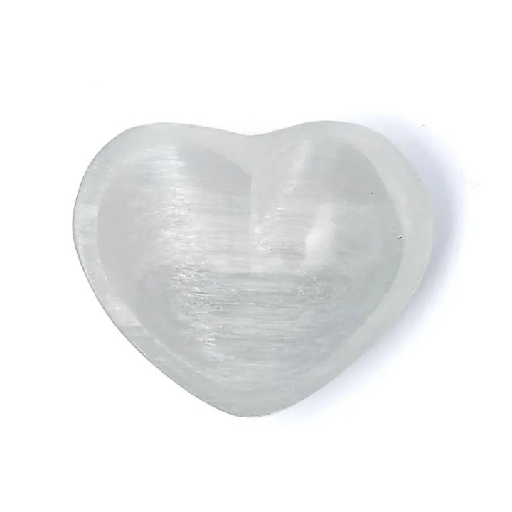 Coupelle en forme de cœur en sélénite | Pieralune