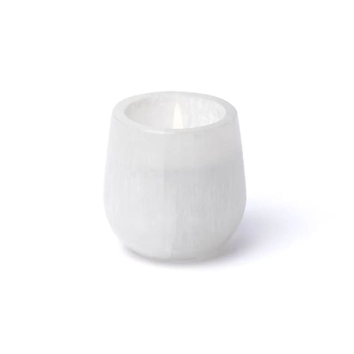 Bougeoir conique en sélénite | Pieralune