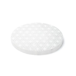 Plaque de charge en sélénite fleur de vie | Pieralune