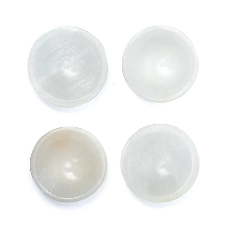 Bol rond en sélénite satiné | Pieralune