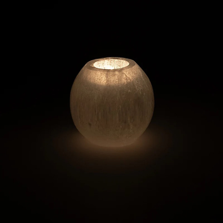 Bougeoir en sélénite | Pieralune