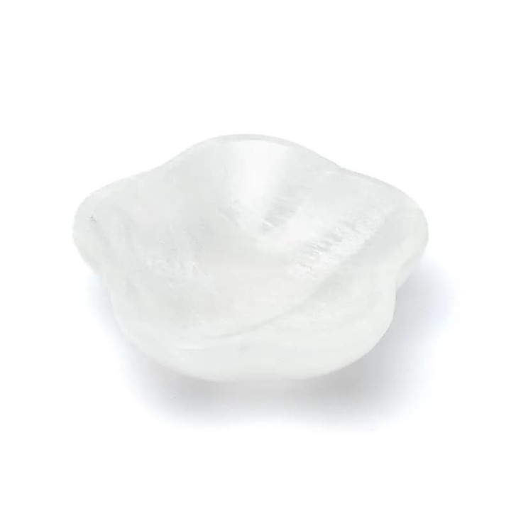 Plat en sélénite fleur | Pieralune