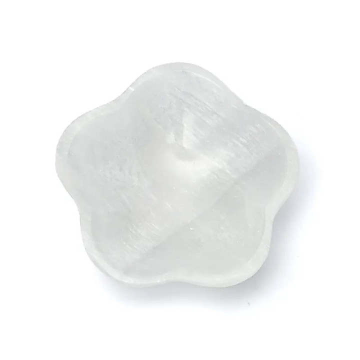 Plat en sélénite fleur | Pieralune