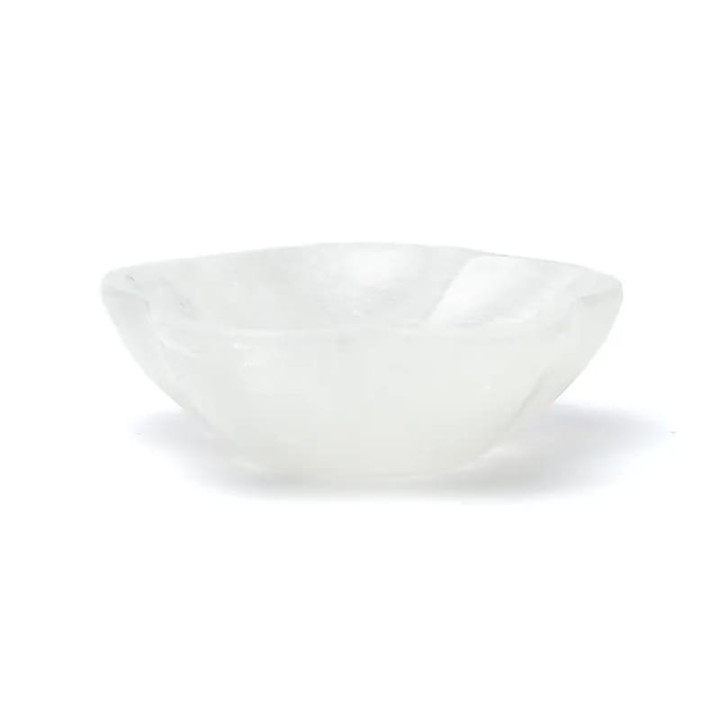 Plat en sélénite fleur | Pieralune