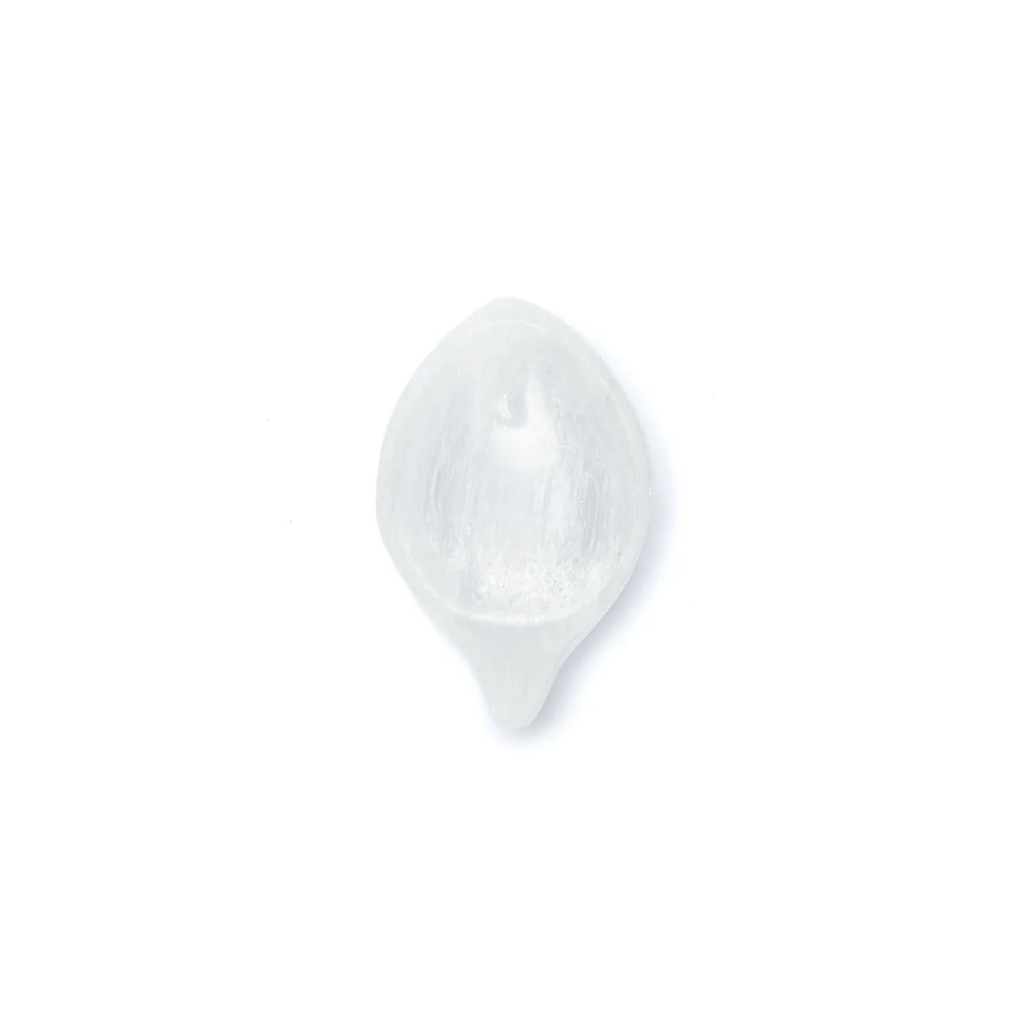 Plat en sélénite feuille | Pieralune