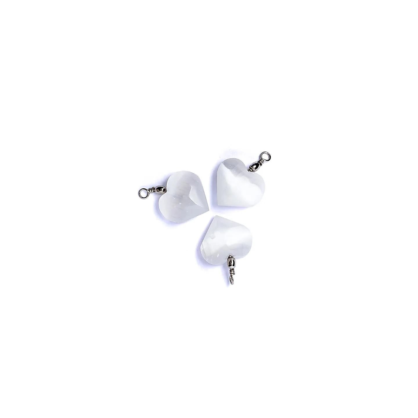 Pendentif cœur en sélénite | Pieralune