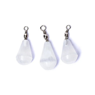 Pendentif goutte en sélénite | Pieralune