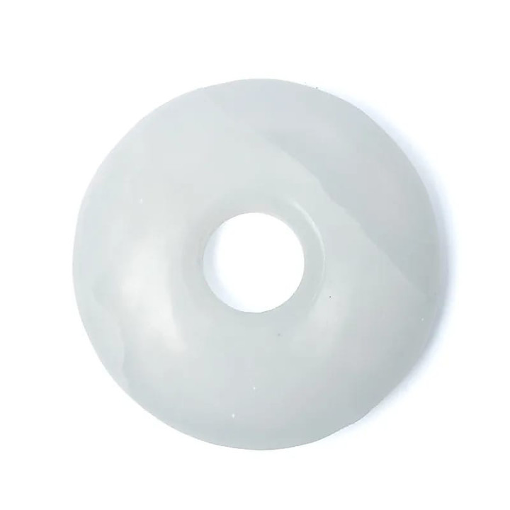 Pierre décorative en sélénite en forme de donut | Pieralune
