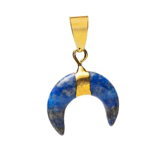 Pendentif lune croissante lapis-lazuli | Pieralune