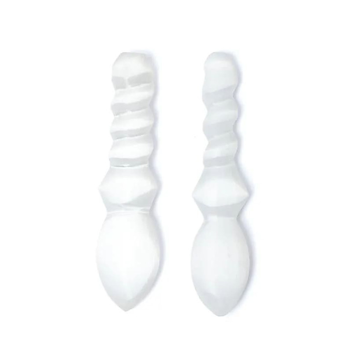 Athamé en spirale de sélénite | Pieralune