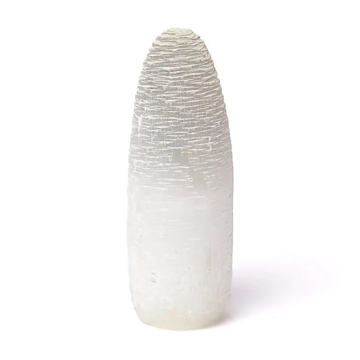 Lampe en sélénite neige | Pieralune