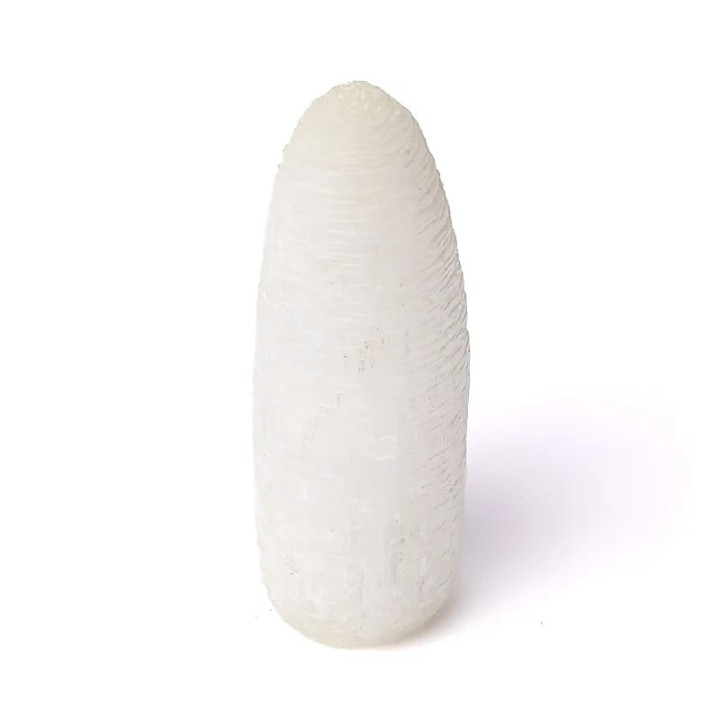 Lampe en sélénite neige | Pieralune