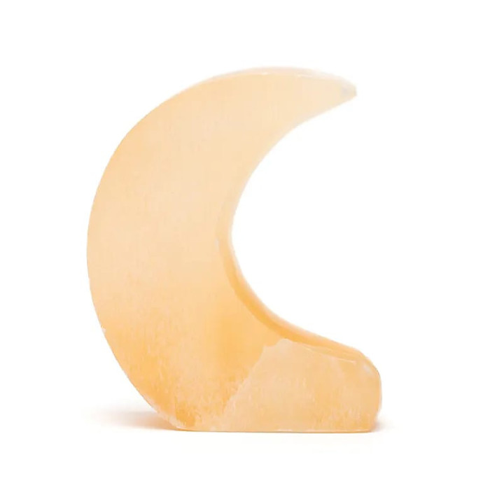 Lune debout en sélénite | Pieralune