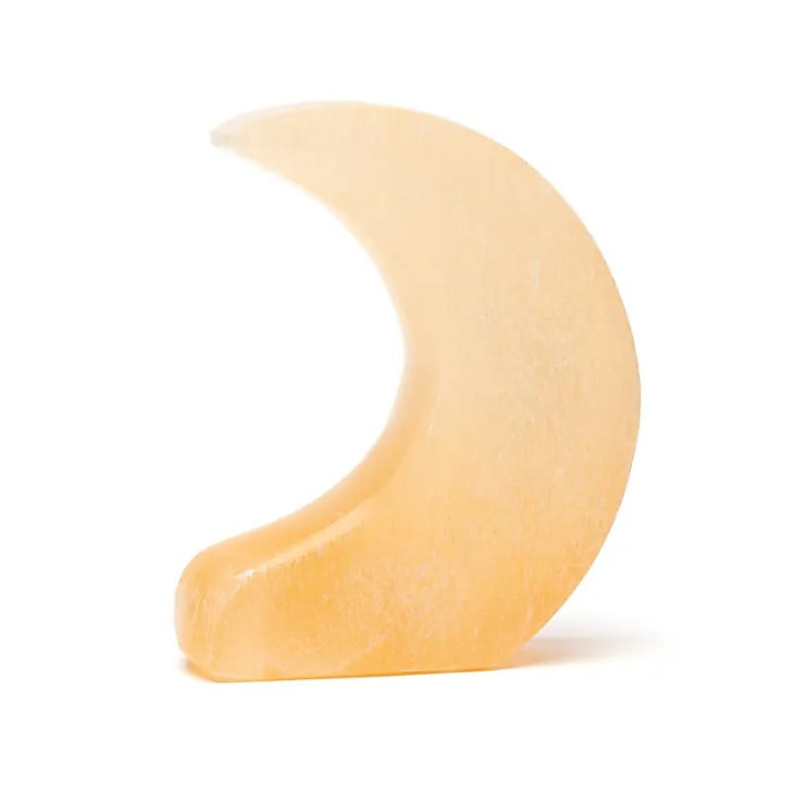 Lune debout en sélénite | Pieralune