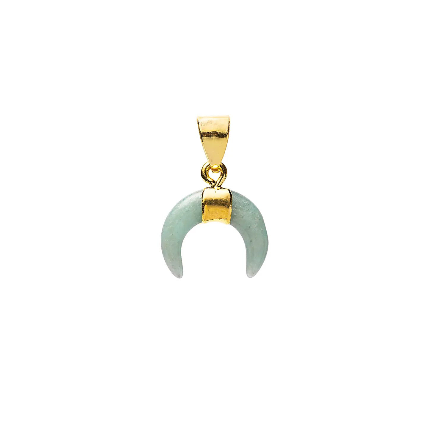 Pendentif lune croissante amazonite | Pieralune