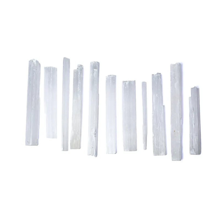 Bâtons de sélénite – ±500g; ±12-15cm | Pieralune