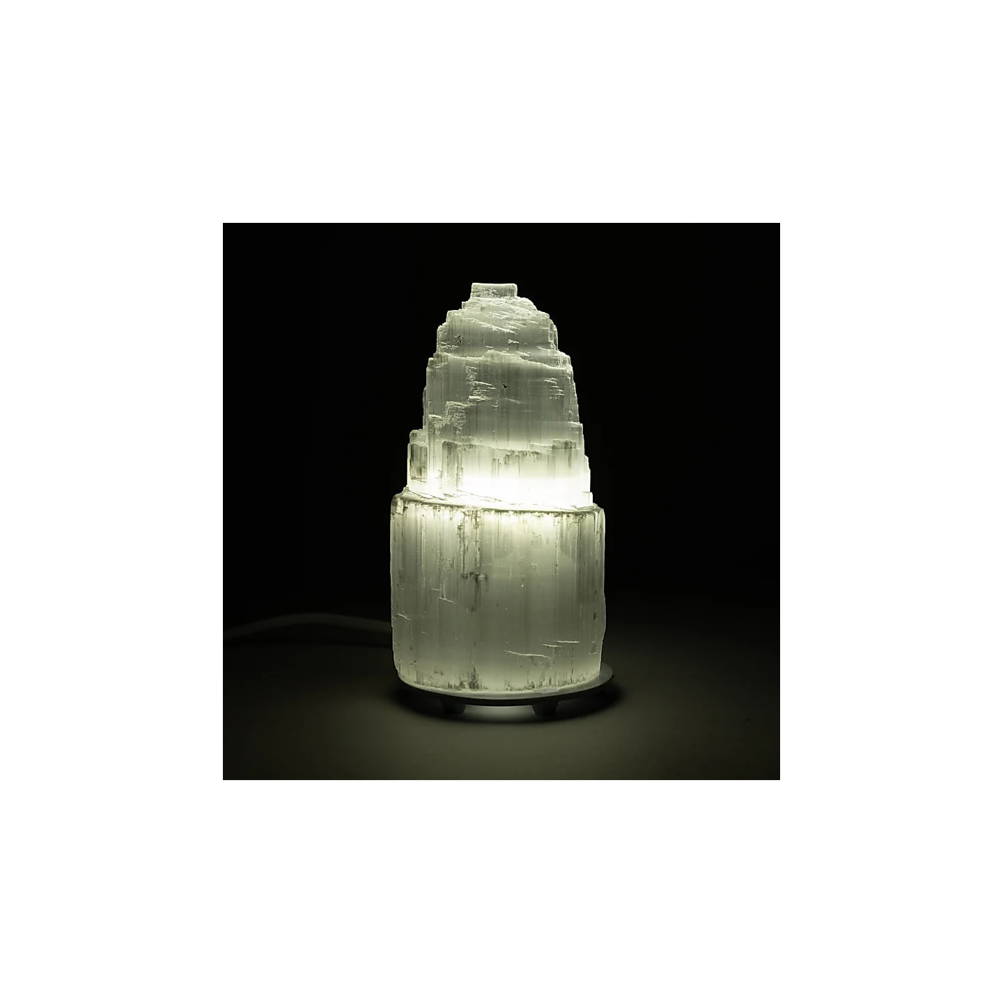 Lampe iceberg en sélénite | Pieralune
