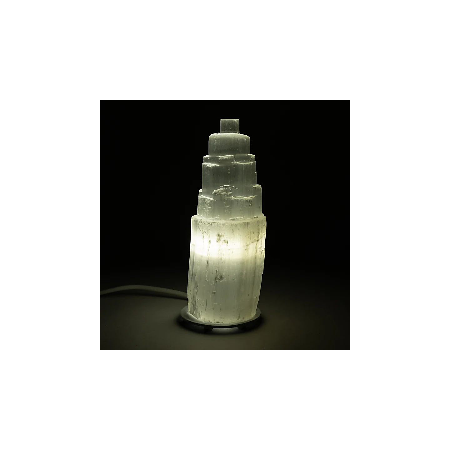 Lampe iceberg en sélénite | Pieralune