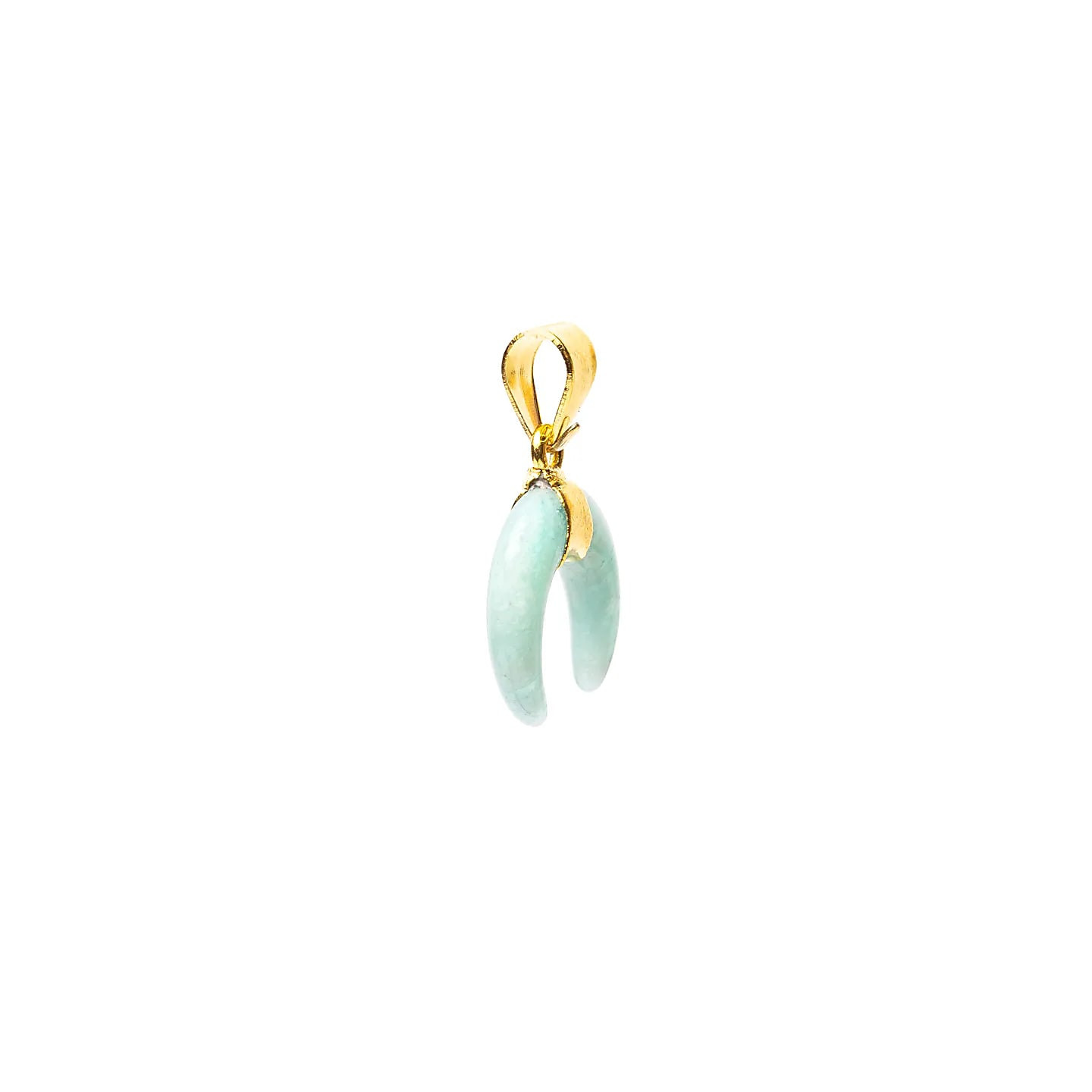 Pendentif lune croissante amazonite | Pieralune