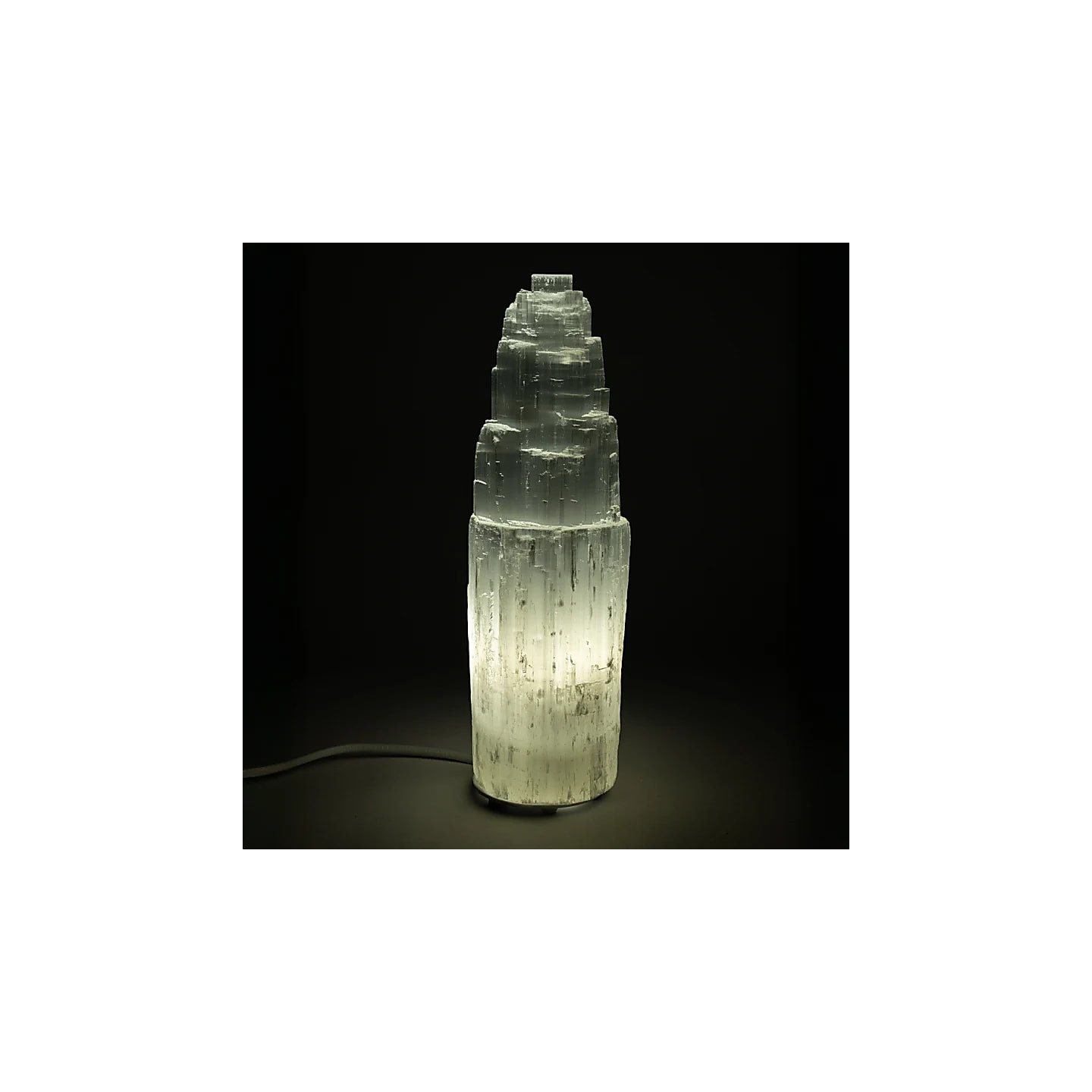 Lampe iceberg en sélénite | Pieralune