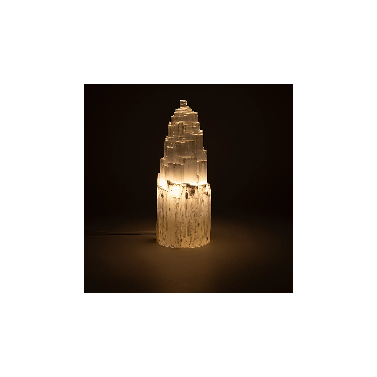 Lampe iceberg en sélénite | Pieralune
