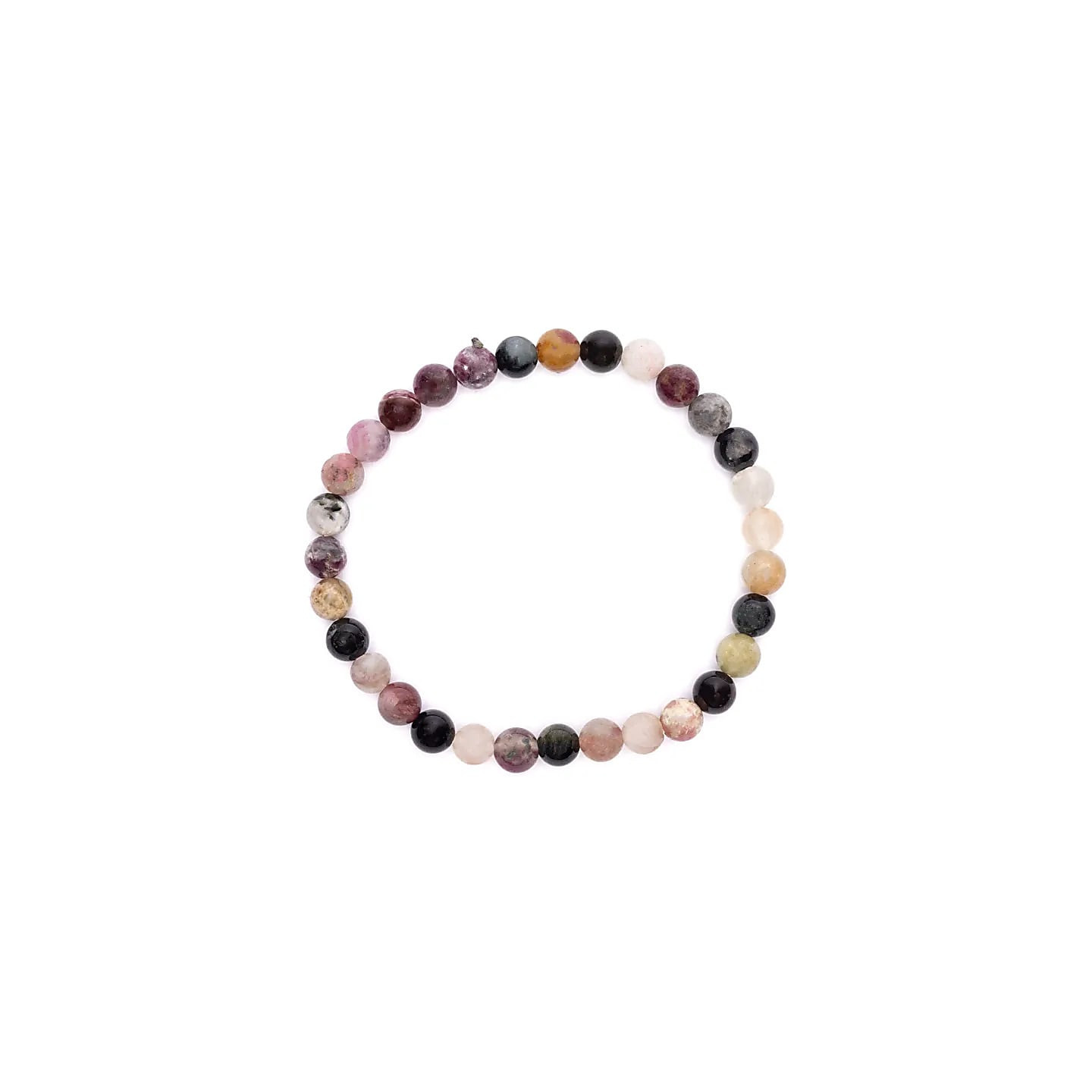 Bracelet élastique en tourmaline mixte | Pieralune