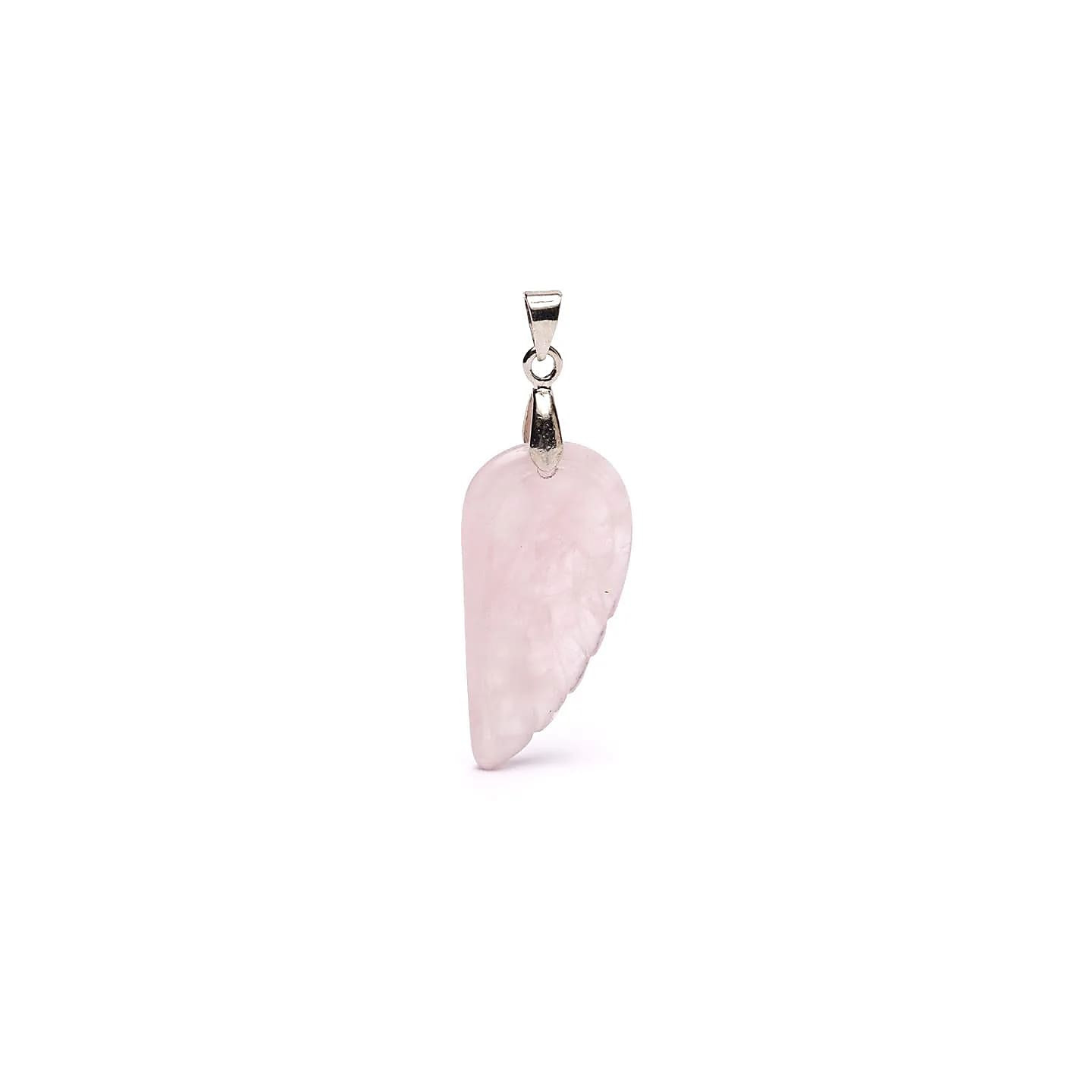 Pendentif ailes d’ange en quartz rose | Pieralune