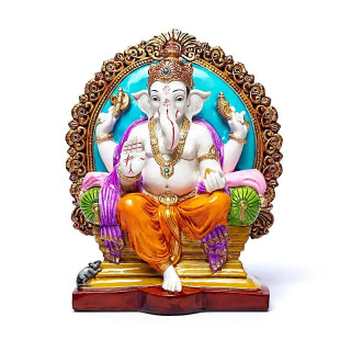 Ganesh sur trône | Pieralune