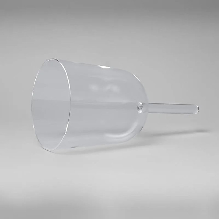 Bol chantant cristal transparent - manche note RE | Pieralune