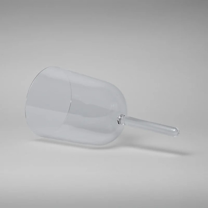 Bol chantant cristal transparent - manche note RE | Pieralune