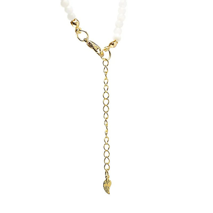 Collier ajustable Pierre de lune avec pendentif lune | Pieralune