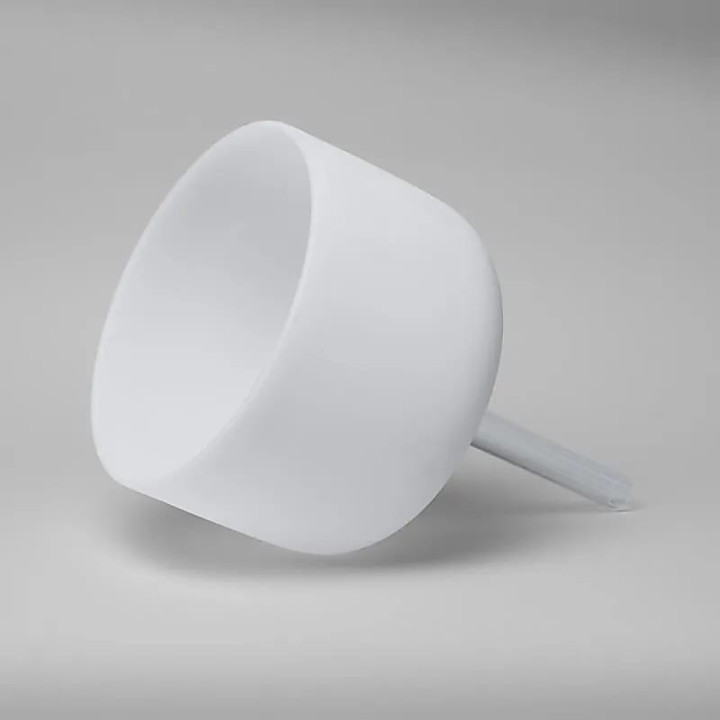 Bol chantant de cristal blanc + manche note FA# 432 Hz | Pieralune
