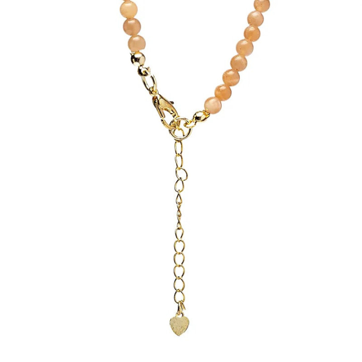 Collier ajustable Pierre de soleil avec pendentif soleil | Pieralune