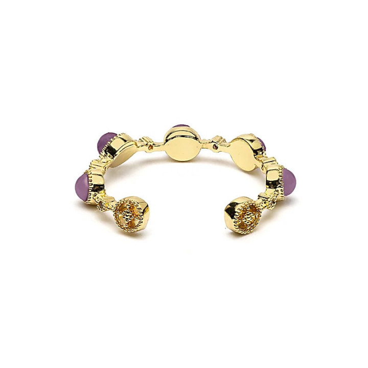 Bague ouverte avec améthyste | Pieralune